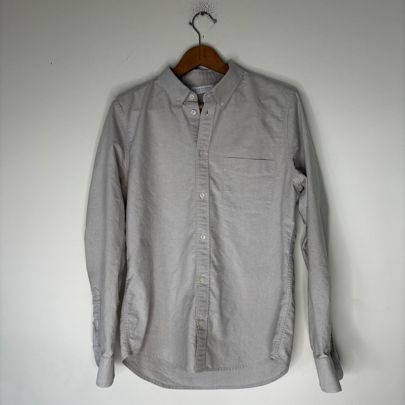 Everlane Other - Everlane Gray Cotton Long Sleeve Button Down Oxford Work Shirt Size Medium